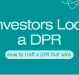 What Investors Look for in a Detailed Project Report (DPR)